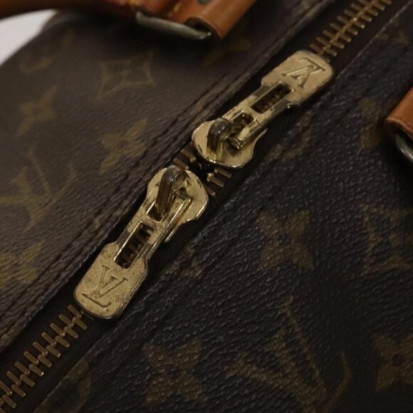 LOUIS VUITTON Monogram Keepall 55 Boston Bag M41424 LV Auth 131776 - Picture 10 of 16